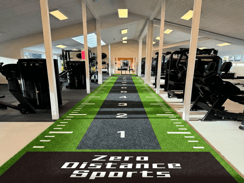 subfloor flatness inspection for gym turf